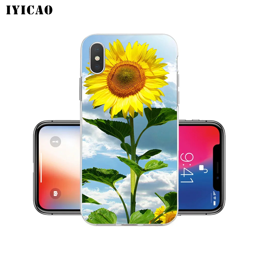 IYICAO летний Мягкий силиконовый чехол для iPhone X XR XS MAX 6 6s 7 8 Plus 5 5S SE TPU | Мобильные