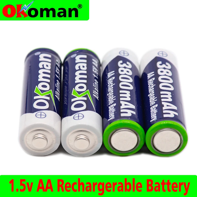 2 20 шт./лот новый бренд AA Аккумуляторная батарея 3800 mah 1 5 V Новый щелочный