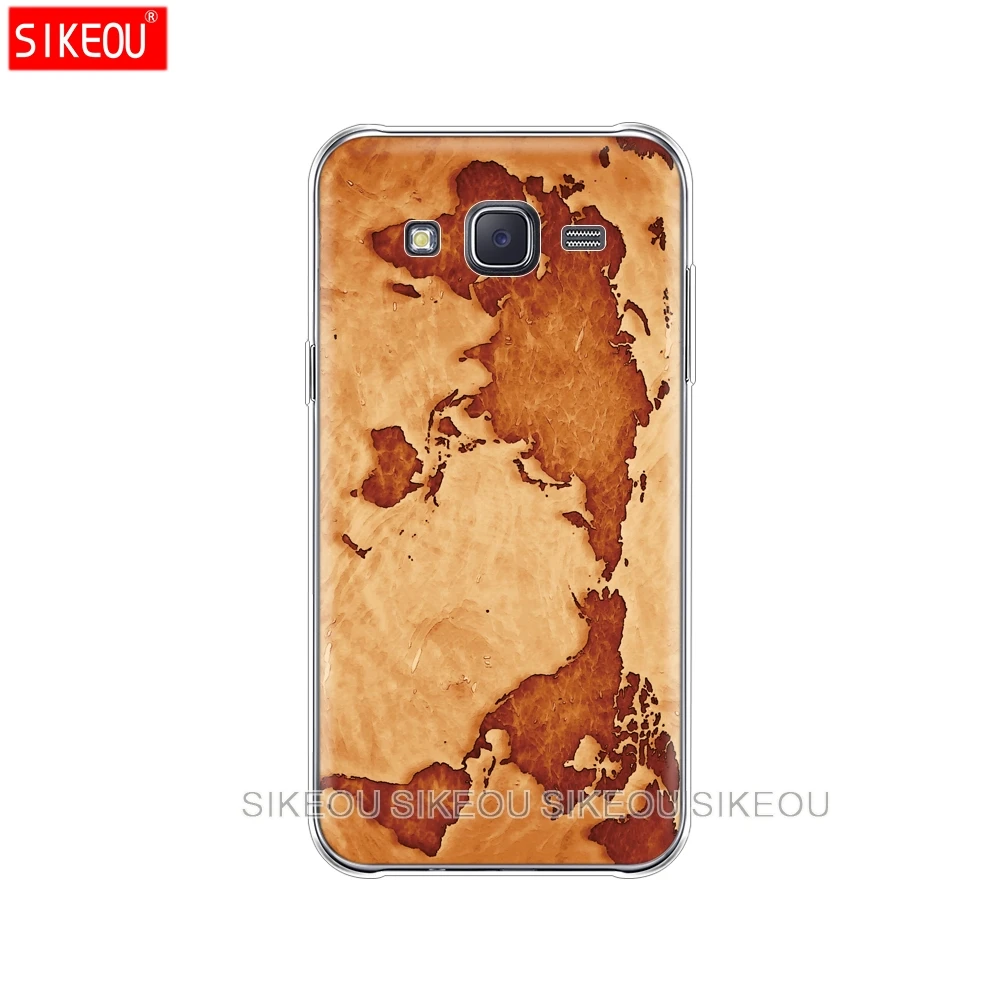 Силиконовый чехол для телефона Samsung Galaxy J1 J2 J3 J5 J7 MINI 2016 2015 prime travel world map vintage|Бамперы|