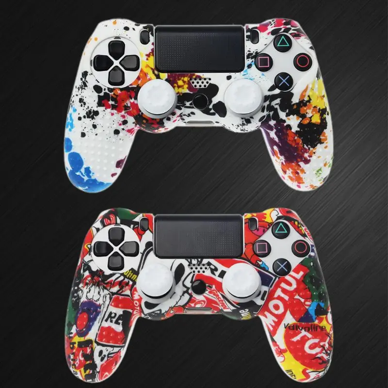 Защитный чехол для джойстика мягкий силиконовый нескользящий Sony PlayStation 4 PS4|Чехлы|