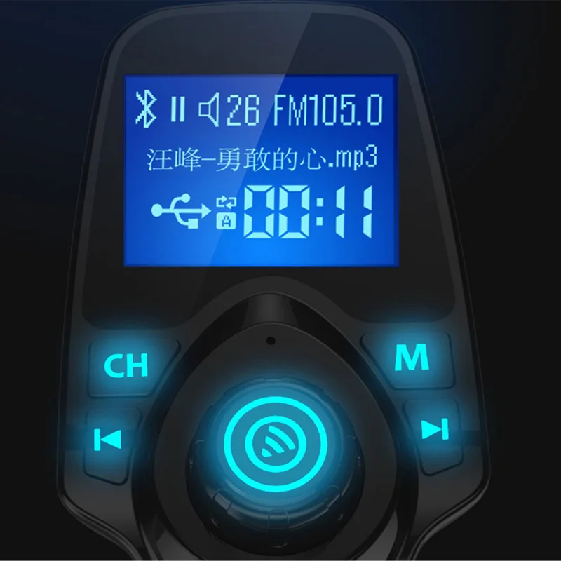 Автомобильный MP3-плеер Bluetooth fm-передатчик с двойным 2 1 а USB зарядкой Ручной Работы