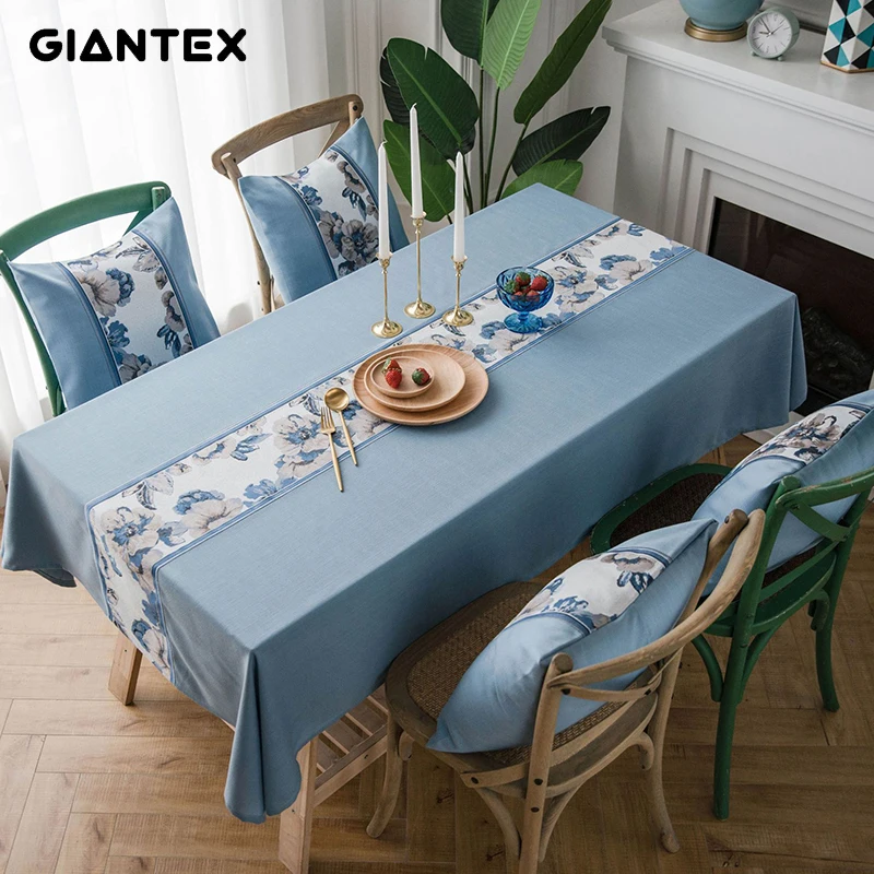 GIANTEX, Декоративная скатерть, прямоугольные скатерти, скатерть для обеденного стола, обрус, Tafelkleed mantel mesa nappe U2096