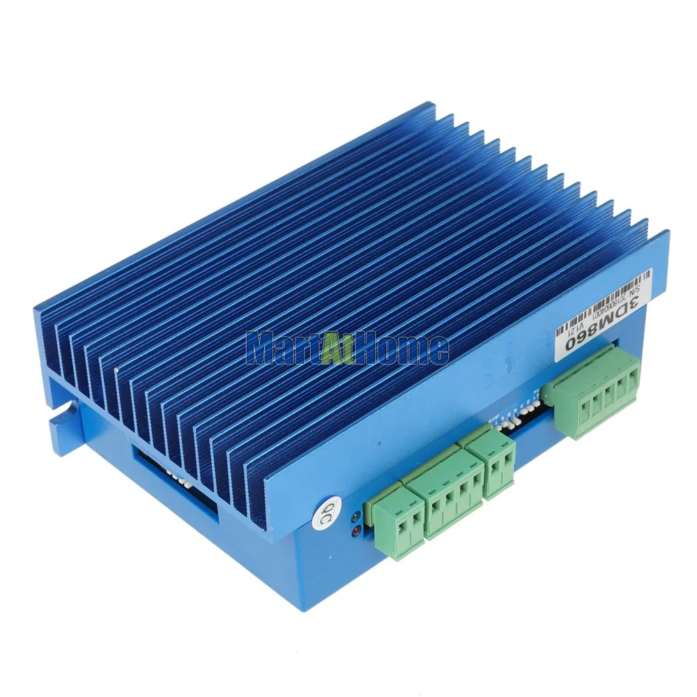 3DM860 CNC 3 фазный цифровой шаговый Драйвер 24 ~ 80VAC 30 100VDC 7.5A 20KHz ШИМ 200K микро шаги 12800