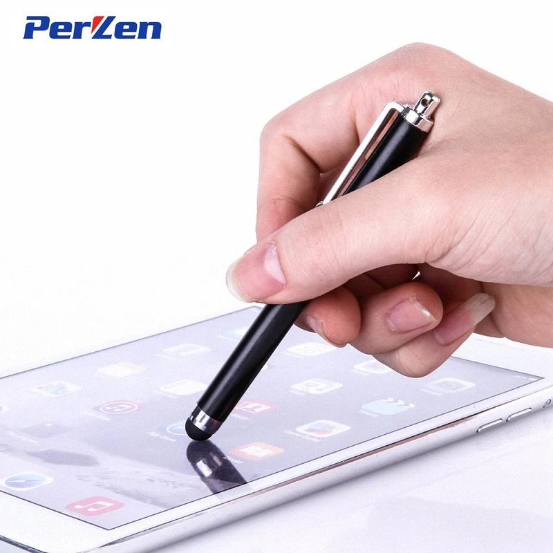 10pcspack metal touch screen stylus pen for iphone 5 4s ipad 32 ipod touch for universal smart phone tablet pczip bag free global shipping