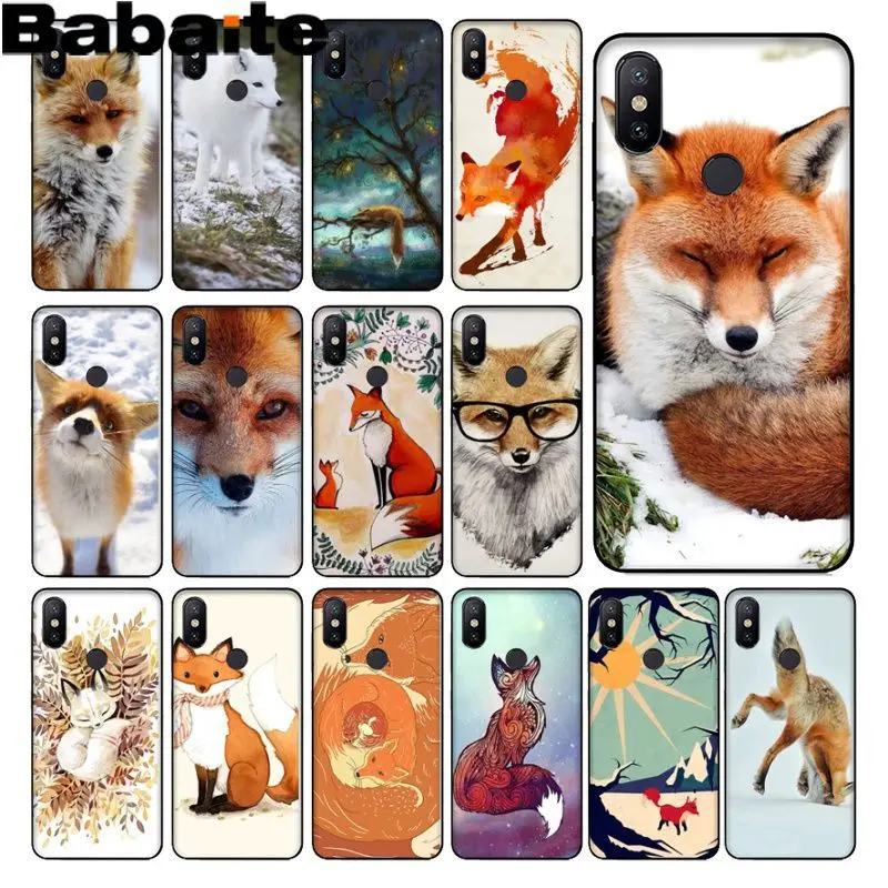 Чехол для телефона Babaite Fox спящий в снегу аксессуары чехол redmi 5plus 5A 6pro 4X note5A note4x