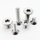 Шестилопастной винт с потайной головкой, M1.6 M2 M2 M2, 5 M3 M4 M5 M6 M8 304 A2-70 из нержавеющей стали GB2673