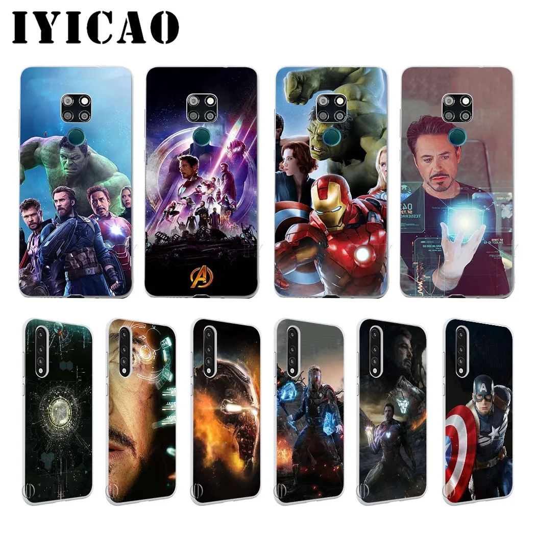 IYICAO Железный жесткий чехол для Huawei Honor 6A 6C 7A 7C 7X 8 8X 9 10 20 9X Lite Pro Play Note View