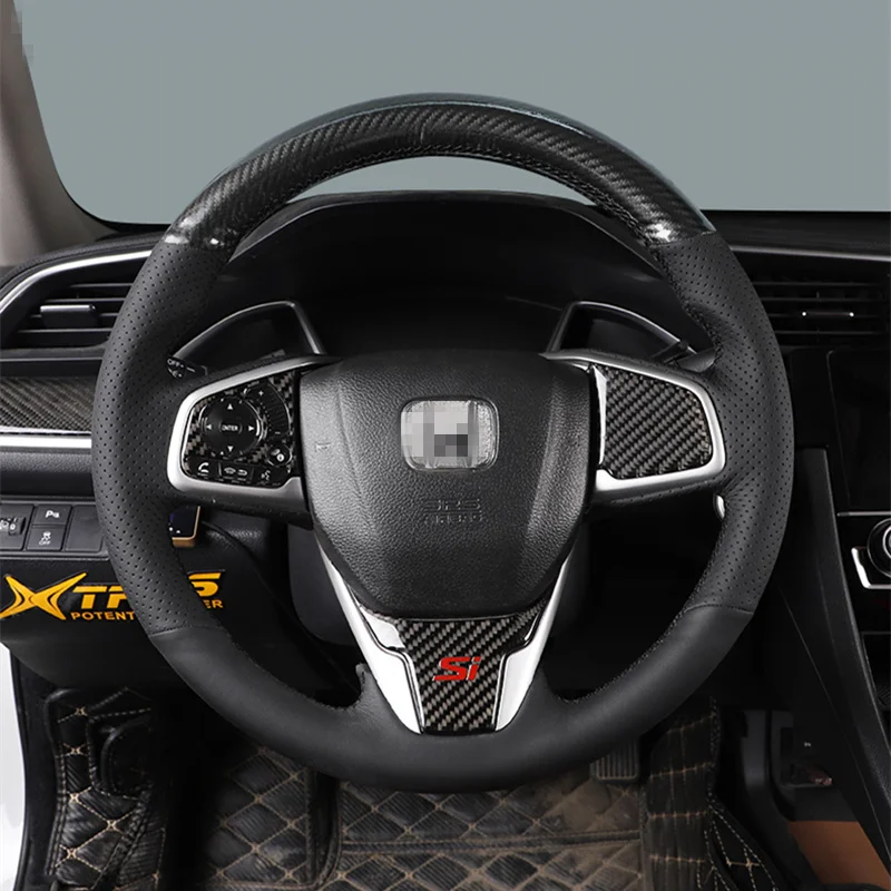 Чехол рулевого колеса автомобиля для Honda Civic 10th 2016 2017 2018 38 см ручной работы DIY микро