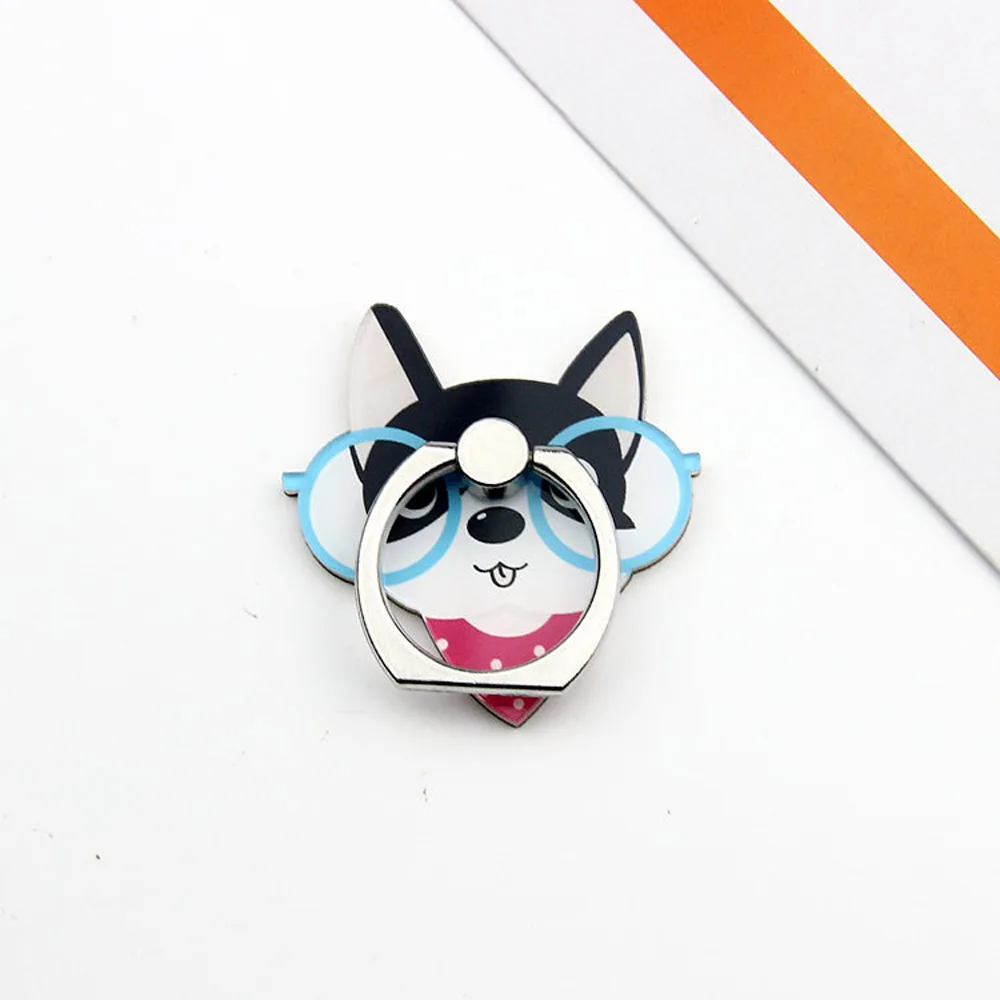 Мультяшные милые домашние собаки практичный держатель для телефона кольцо