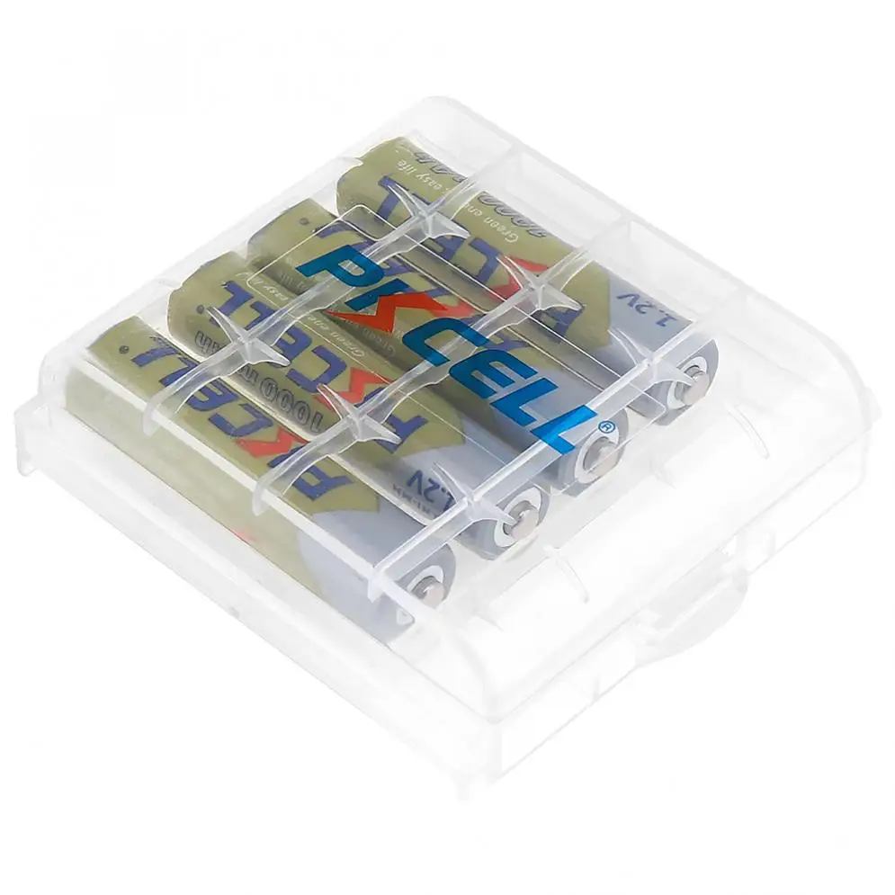 4 шт./лот PKCELL 1,2 V AAA 1000mAh Ni-MH аккумуляторы+ чехол для батареи для камеры/игрушки/пульт дистанционного управления