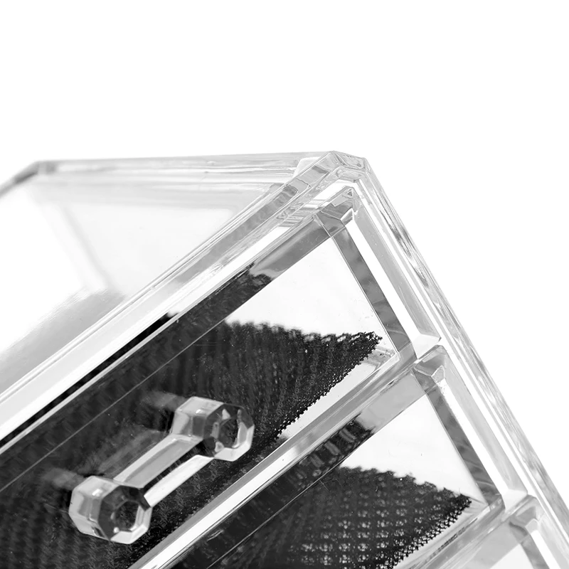 Новинка мини 3-слойная косметическая коробка кисти для макияжа чехол держатель