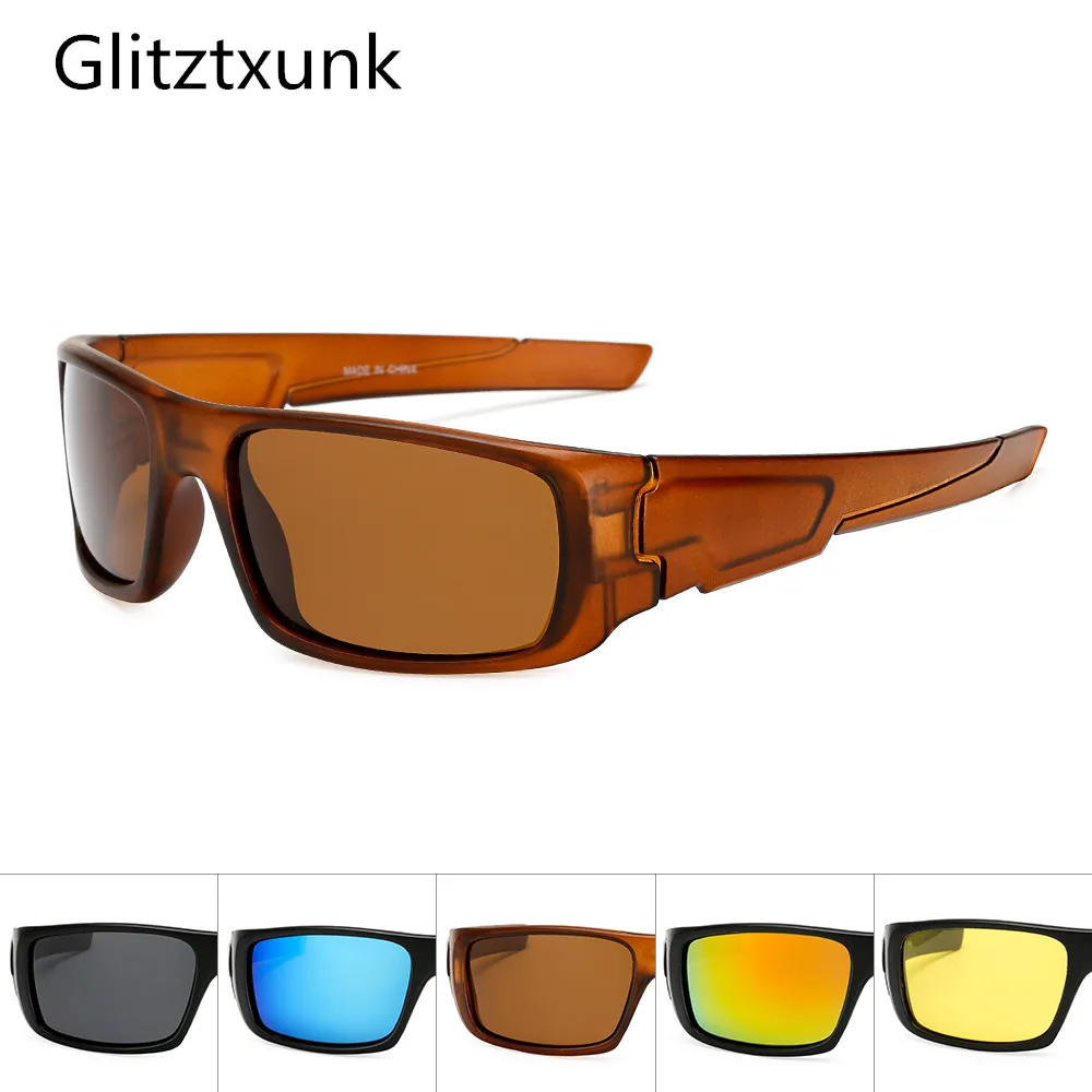 Солнцезащитные очки Glitztxunk поляризационные UV400 для мужчин и женщин в чёрной