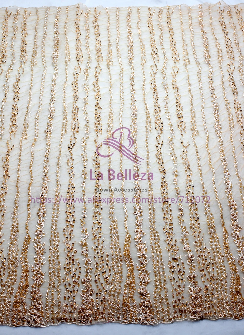 La Belleza 1 ярд бежевый и другие 6 цветов супер тяжелый ручной работы бисером