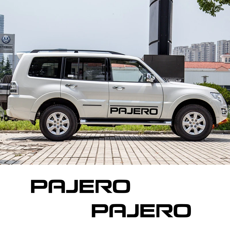 Виниловая наклейка с 2 сторонней графикой для Mitsubishi Pajero полоски автомобильных