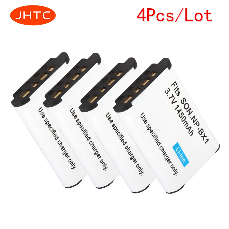 JHTC 4 шт. NP BX1 np bx1 Батарея для Sony DSC RX100 dsc wx500 IV HX300 WX300 HDR AS15 X3000R MV1 AS30V AS300|Цифровые