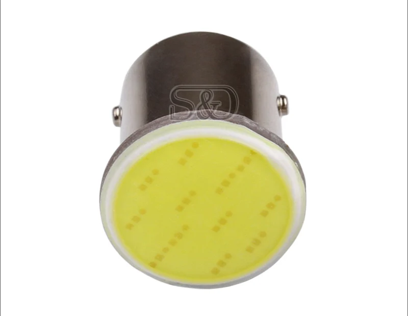 S & D P21W светодиодный COB 1156 BA15S R5W сигнальный светильник белый Янтарный Красный 12В