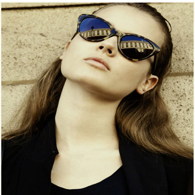 Модные ретро женские солнцезащитные очки &quotкошачий глаз&quot известный бренд