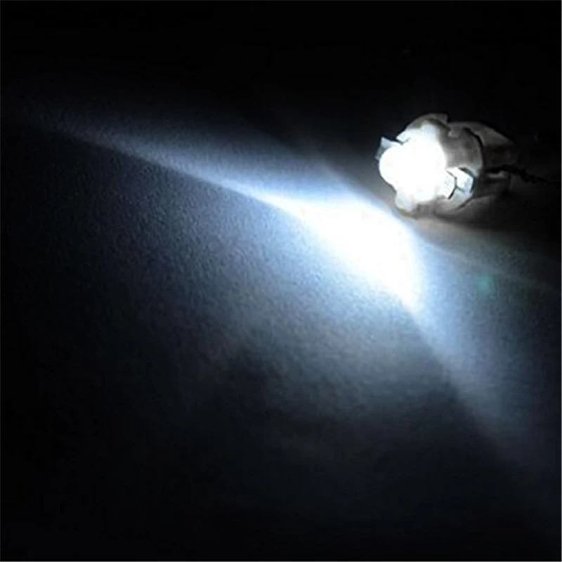 KEYECU 50 шт. Белый T5 B8.5D 5050 1SMD автомобильная светодиодная приборная панель световой индикатор внутренний