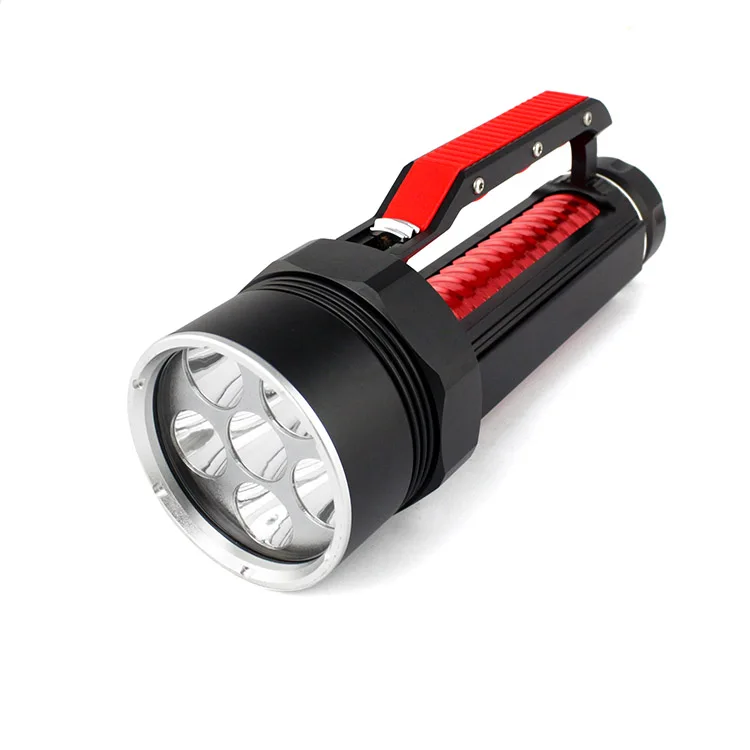 Anjoet высокая яркость XM-L2 6X CREE XML L2 светодиодный Профессиональный Дайвинг linternas Водонепроницаемый Дайвинг фонарик для 26650/32650 - Испускаемый цвет: changeable