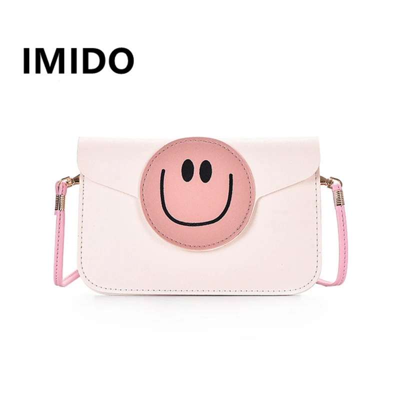 IMIDO 2019 летняя Новинка брендовая модная дикая улыбка маленькое плечо японский и