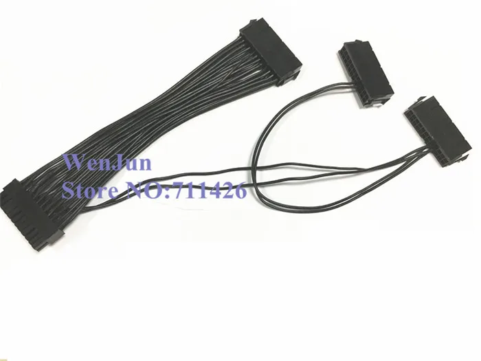 PCI-E Экспресс силовой кабель ATX 24Pin 20 + 4Pin тройной 3 PSU Кабель питания Шнур 18AWG провод
