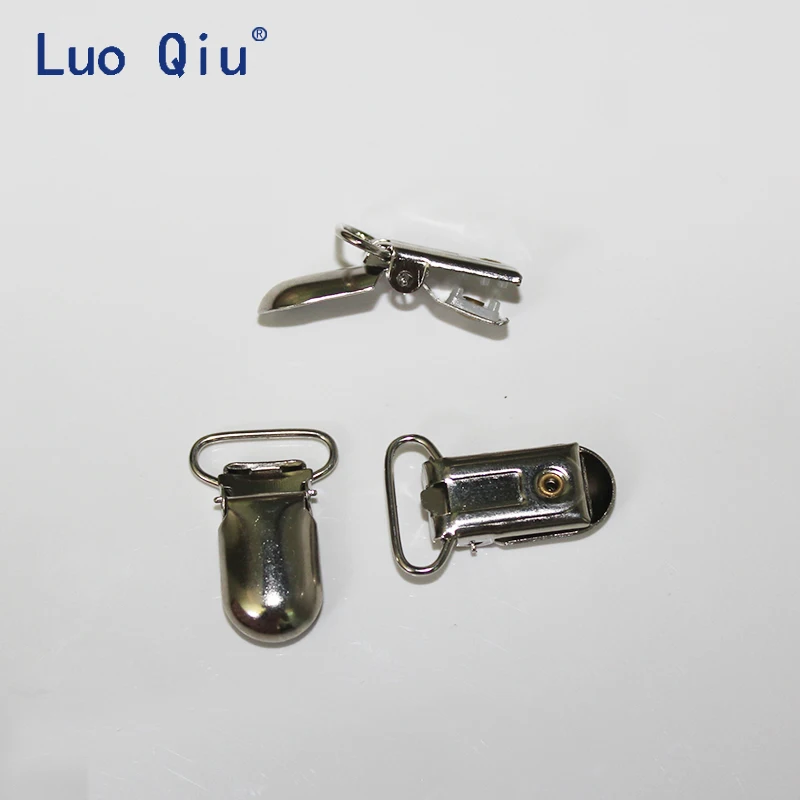 Luo Qiu 30 шт./лот u-образная форма 35*20 мм Серебряные Зажимы на подтяжках для брюк