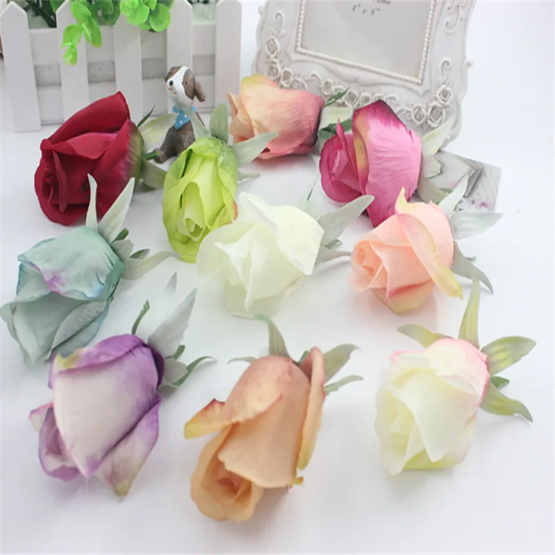 5 шт. искусственные цветы розы в европейском стиле|flower buds|silk flowers weddingflower wedding |