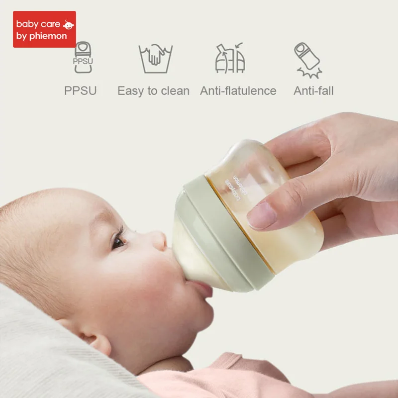 Бутылочка для новорожденных с антибликовым покрытием PPSU широкий калибр бутылочка для кормления детей имитация молока для груди LSR Пищевая силиконовая соска 80 мл