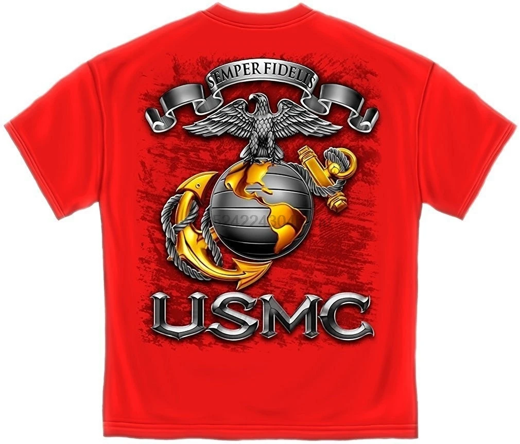 Повседневные мужские рубашки с надписью Show Your Pride With Our морская пехота USMC Usmc-Semper