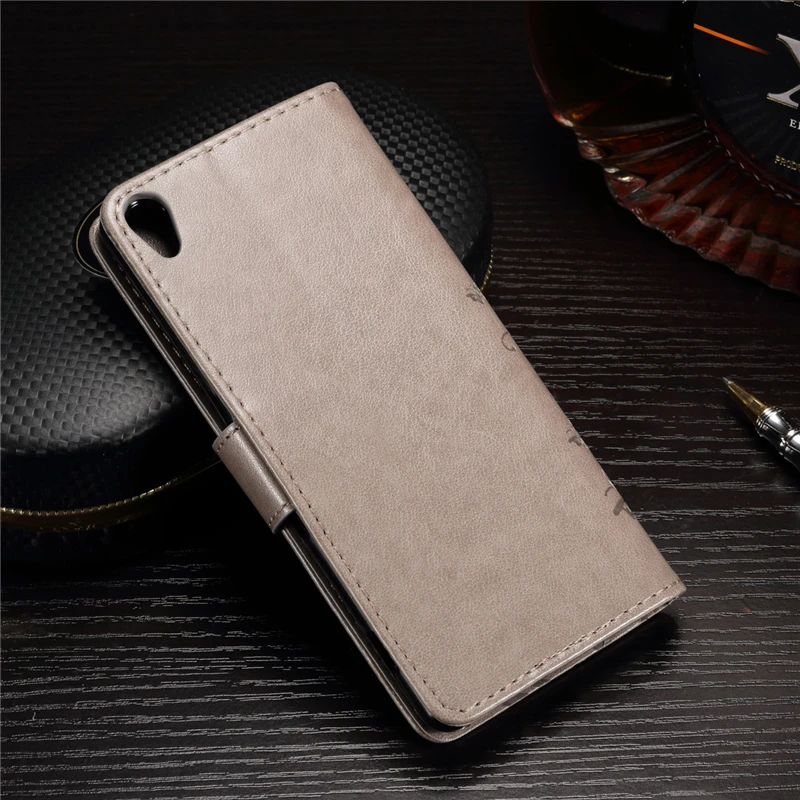 Luxury Retro Flip Case For Sony Xperia XA Fundas Leather + Soft Silicon Wallet Cover F3112 phone Coque | Мобильные телефоны и