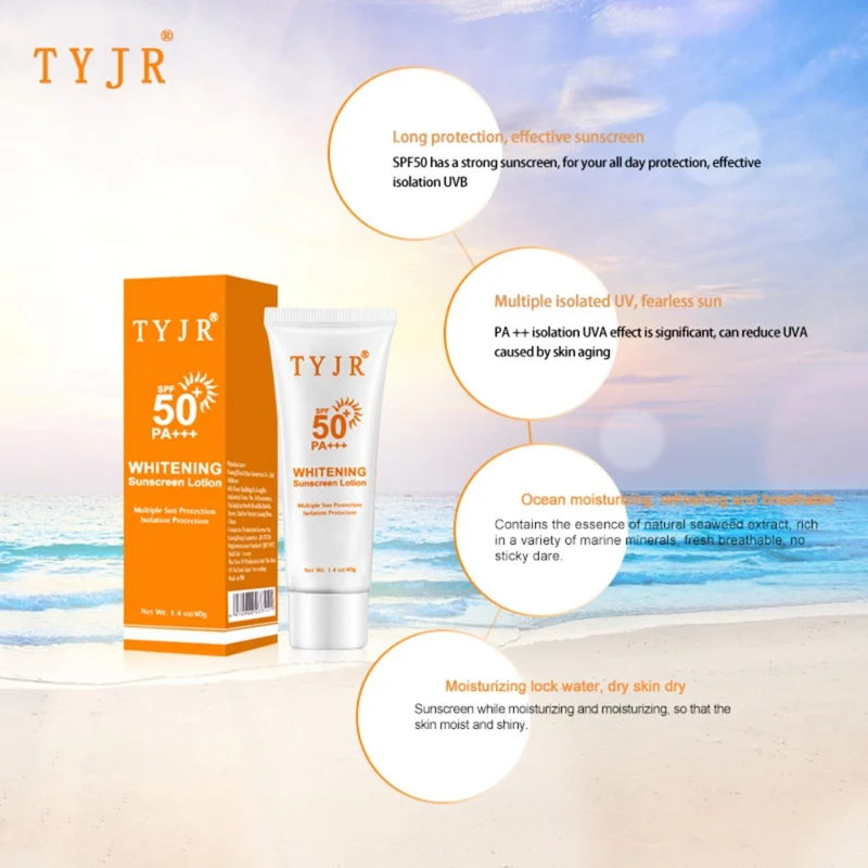 Солнцезащитный лосьон для лица SPF 50 отбеливающий солнцезащитный крем кожи