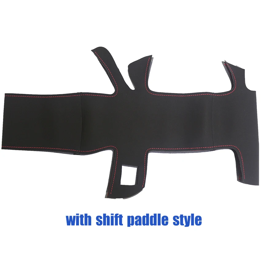 Чехол на руль автомобиля из черной замши для Audi A1 A3 A5 A7|car steering wheel cover|steering coverwheel cover
