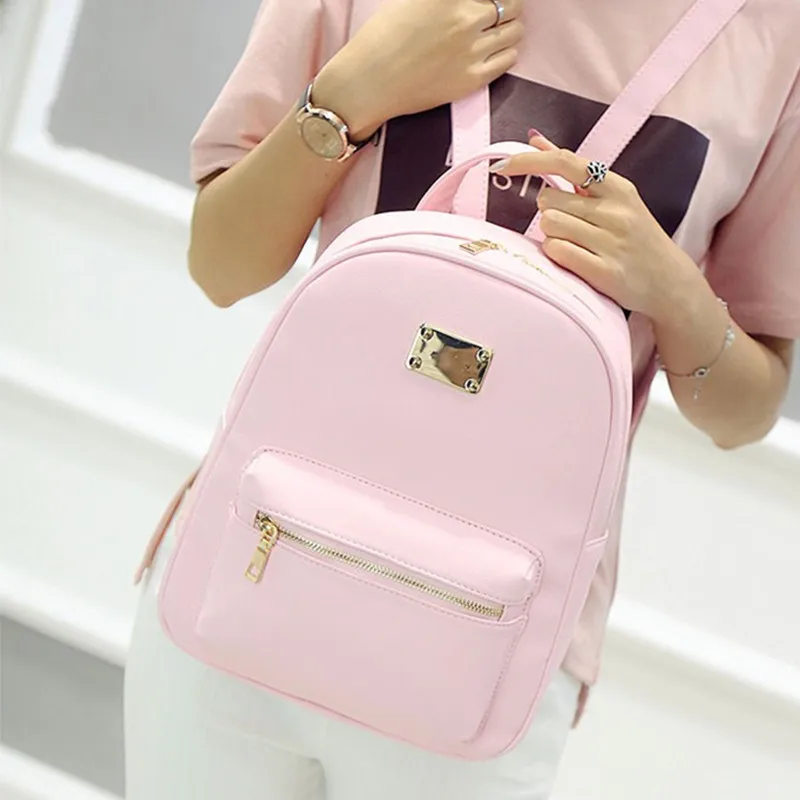 Модные женские туфли рюкзак Дизайнер Высокое качество кожа твердые Рюкзаки для