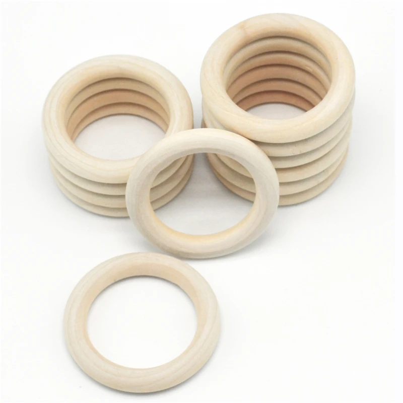 5 шт. детские деревянные кольца для прорезывания зубов 55 мм|bracelet craft|crafts diynatural teething