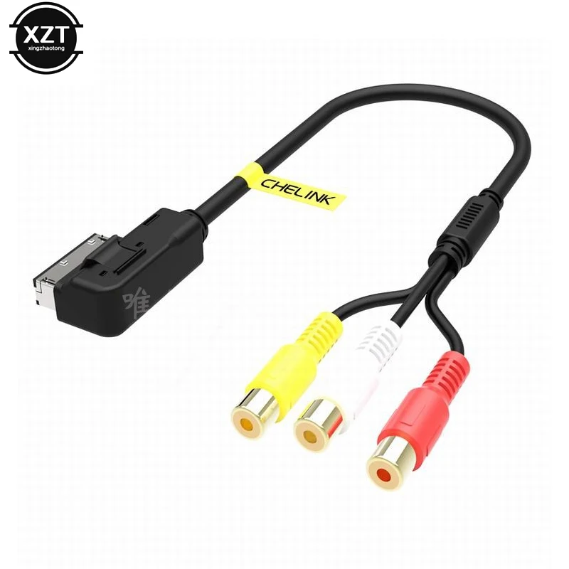 Кабель-адаптер для VW Audi AMI AUX A3 A4 A6 A7 A8 Q5 Q7 R8 MMI RCA 3RCA DVD видео аудио вход кабель