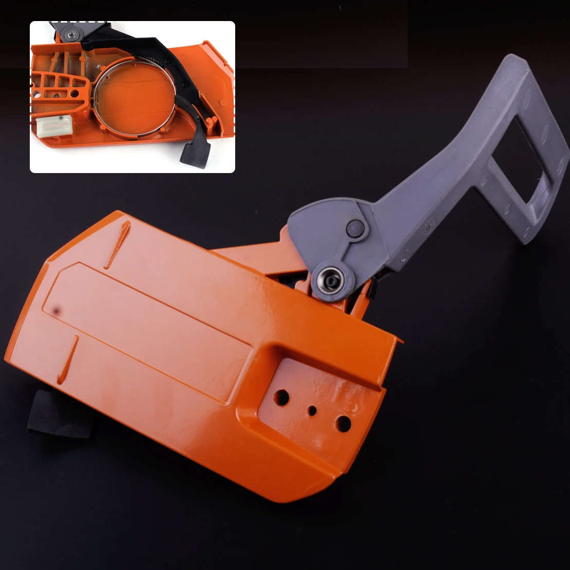 

LETAOSK Chain Clutch Side Cover Brake Assy Fit for HUSQVARNA 61 66 266 268 272 ChainsawAccessories