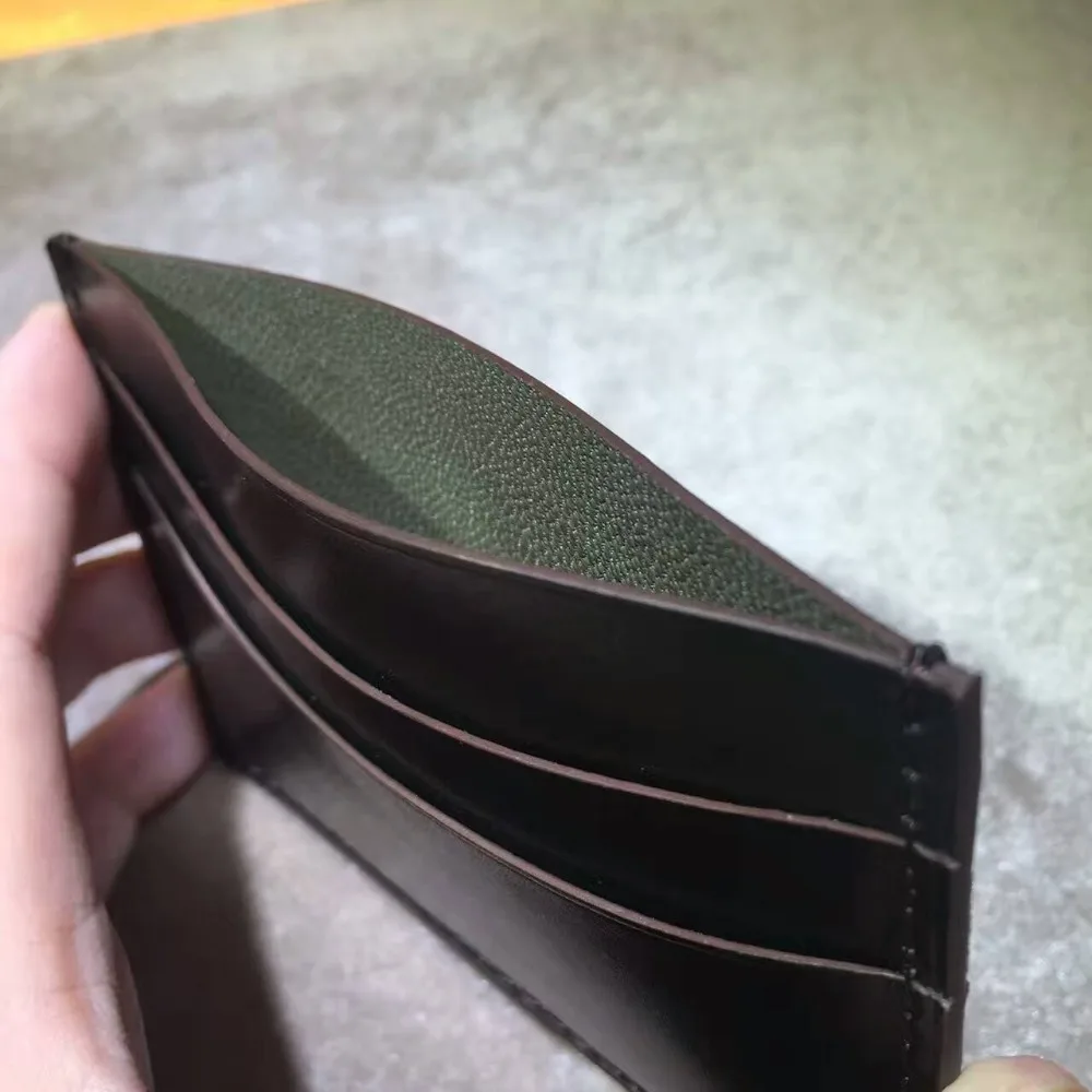 TERSE_Thin держатель для карт мужской женский кожаный кошелек ручной работы