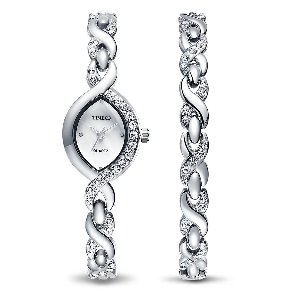 2016 Новый TIME100 Женские Кварцевые Часы Ювелирные Изделия Застежка Циферблат Сплава