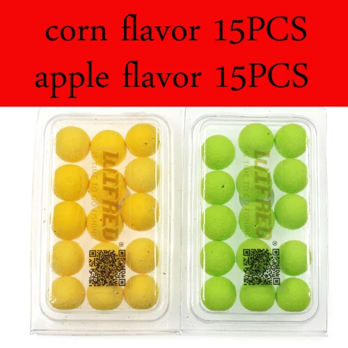 30PCS 15 шт./30 шт. 12 мм ловля карпа всплывающие приманки Boilies кукурузные яблоки клубника сладкий картофель вкус придирки приманки - Цвет: 30PCS
