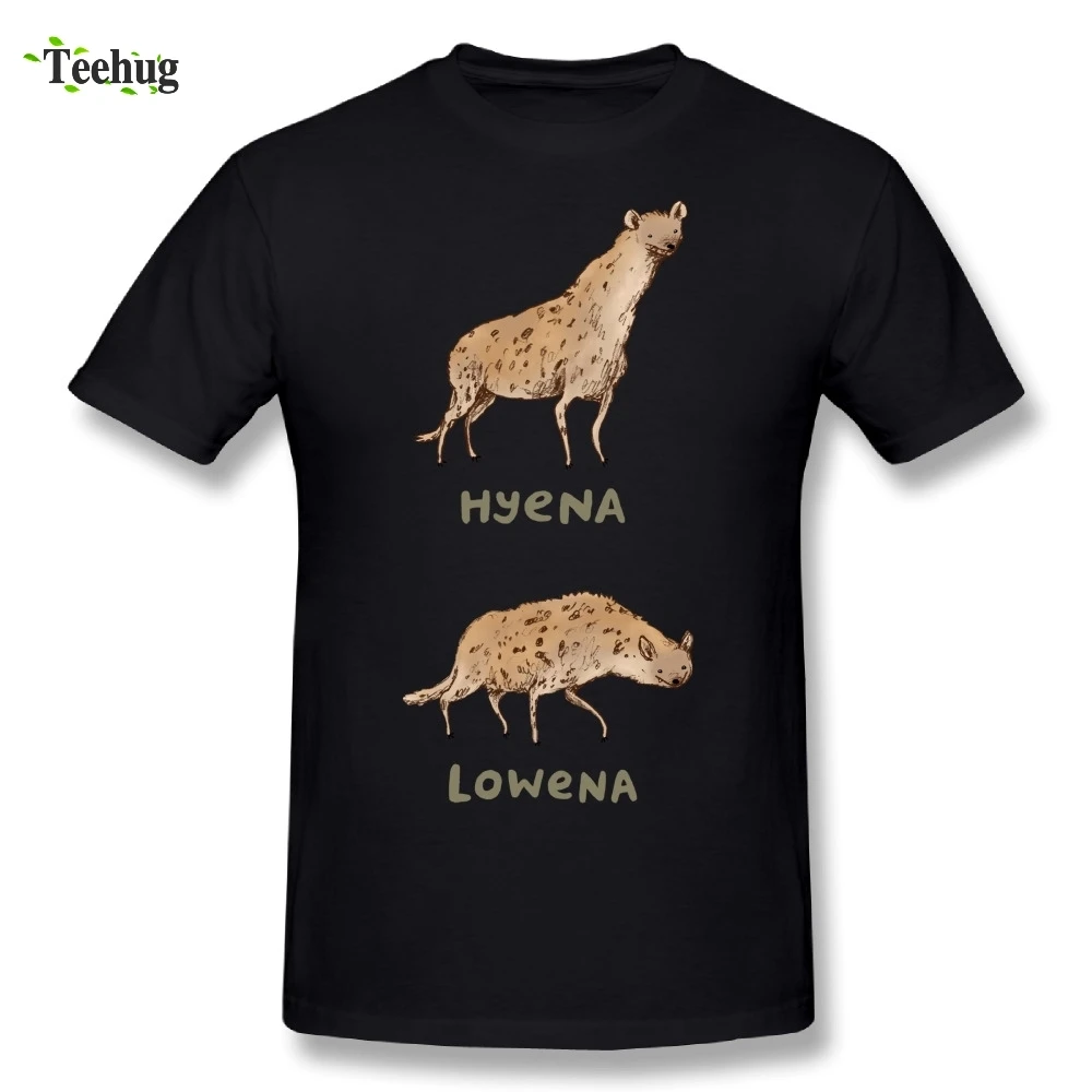 Новое поступление мужские футболки Hyena Lowena с круглым вырезом и уникальным