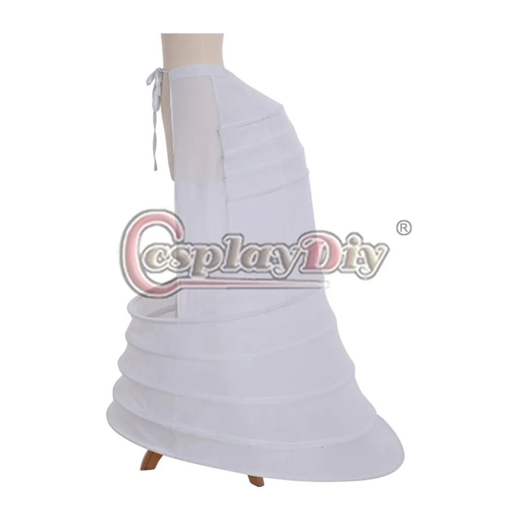 Cosplaydiy викторианская рококо кринолин панье суета задняя клетка обруч Нижняя юбка