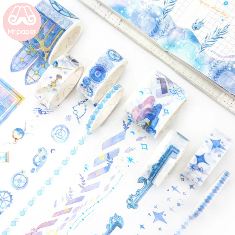 Mr Paper 8 шт./компл. 24 дизайна DIY скрапбукинга планировщик декоративные ленты Васи