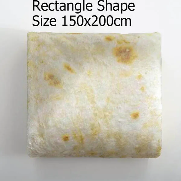 Rectangle 150x200cm Мягкое фланелевое одеяло-тортилья, буррито, одеяло s для кровати, дивана, путешествий, офиса, круглая Прямоугольная форма, забавное одеяло, s подарок - Цвет: Rectangle 150x200cm