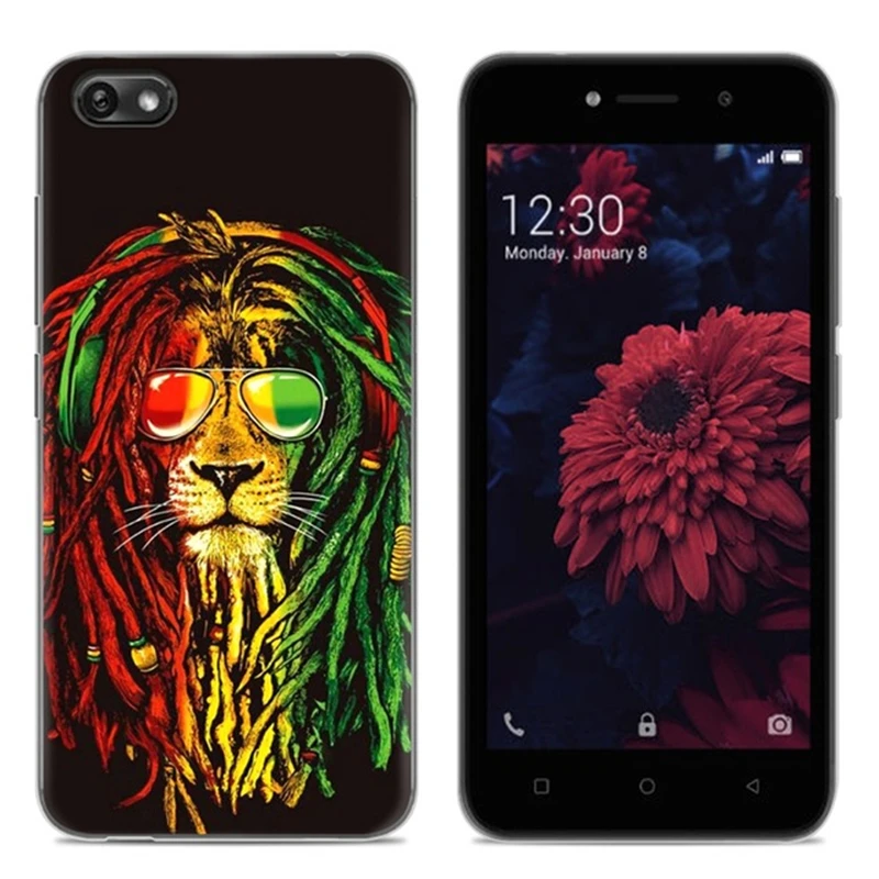Мягкий чехол для телефона Itel A15 милый стиль стильный дизайн цветной окрашенный