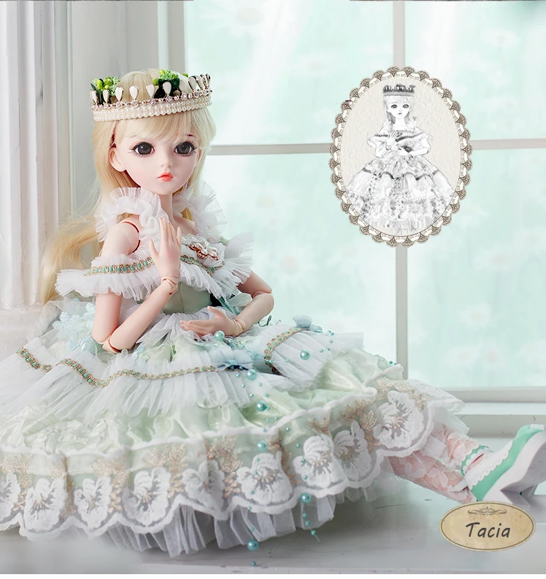 S10- Tacia 1/3 60 см BJD Josephina-Doris BJD куклы лесная принцесса одеты полностью готовые куклы подарок на год для девочки Новое поступление