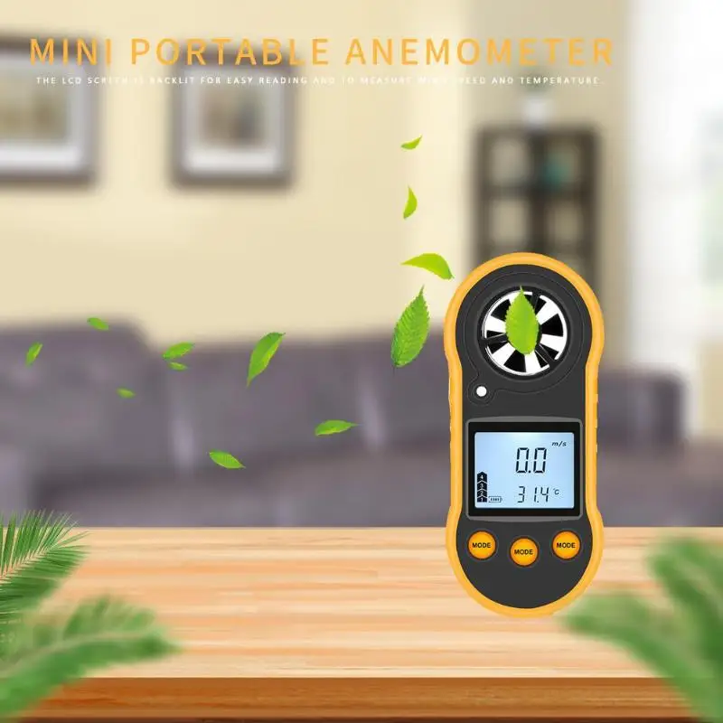 30 м/с ЖК дисплей RZ 818 Анемометр термометр измеритель скорости ветра Измеритель