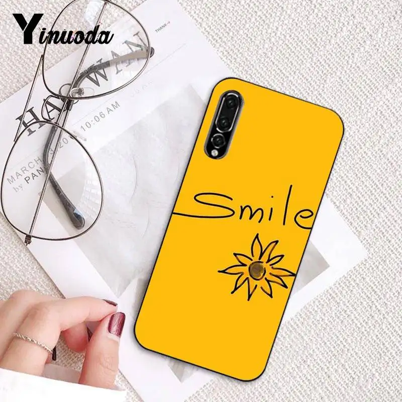 Модный симпатичный мультяшный чехол Yinuoda со смайликом для телефона Huawei P9 P10 Plus Mate9