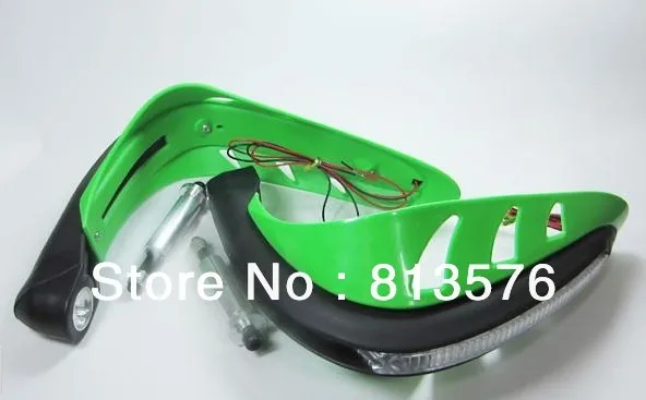 Free shipping ATV Handguards Universal MOTORCYCLE MOTOCROSS DIRTBIKE MX HAND GUARDS LED for dual road handguards As Acerbis |