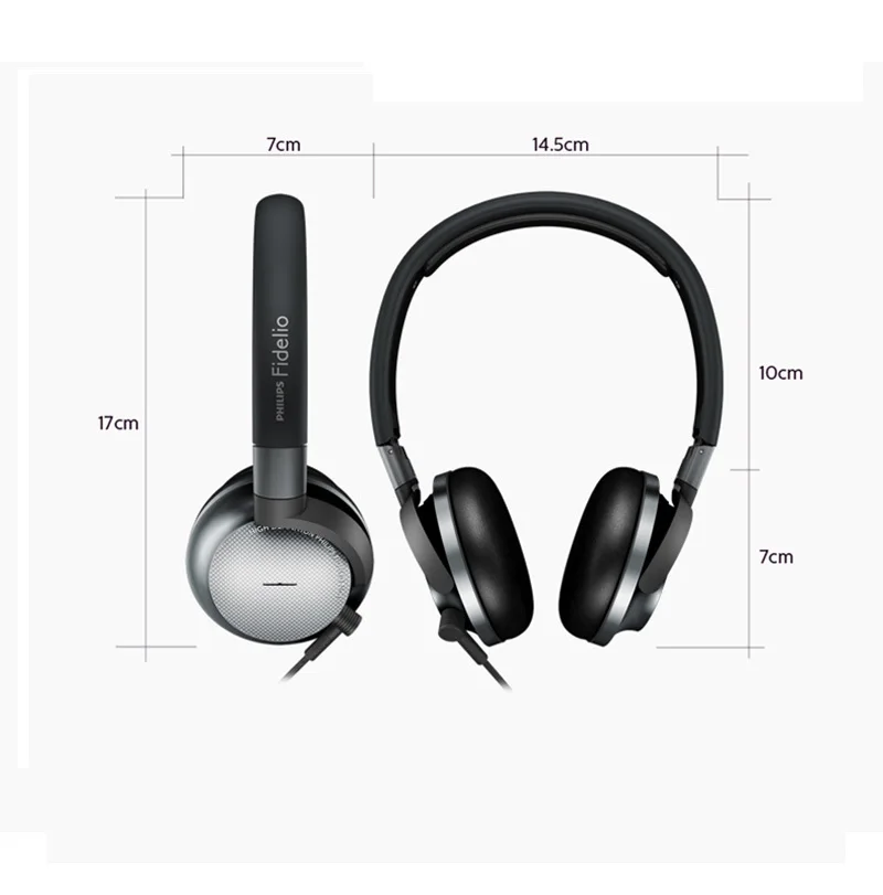 Наушники Philips Fidelio NC1/0 выбрали лучший продукт с 40 мм высоким приводом 2 метра длиной линии для смартфона xiaomi