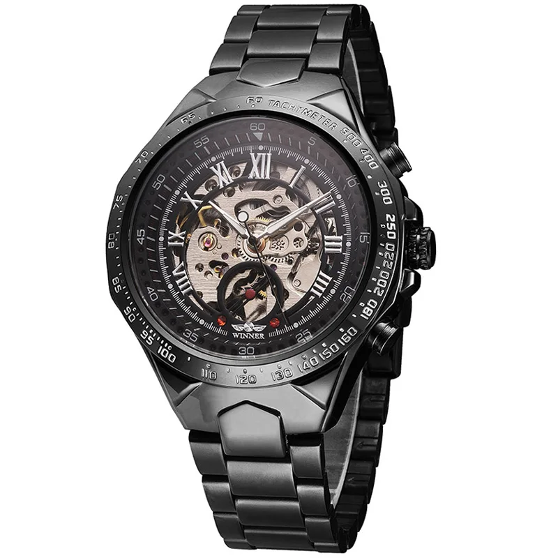 Классические мужские прозрачные часы в стиле стимпанк Montre Homme Ретро стиль